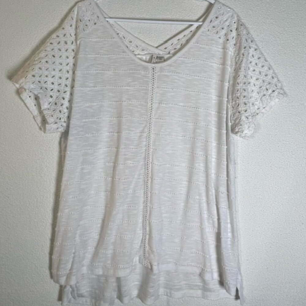 CATO Est. 1946 Womens Pullover Short Sleeve Summer Top Plus Size 22/24